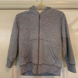 Grey boys jacket w/ Sherpa cream inside